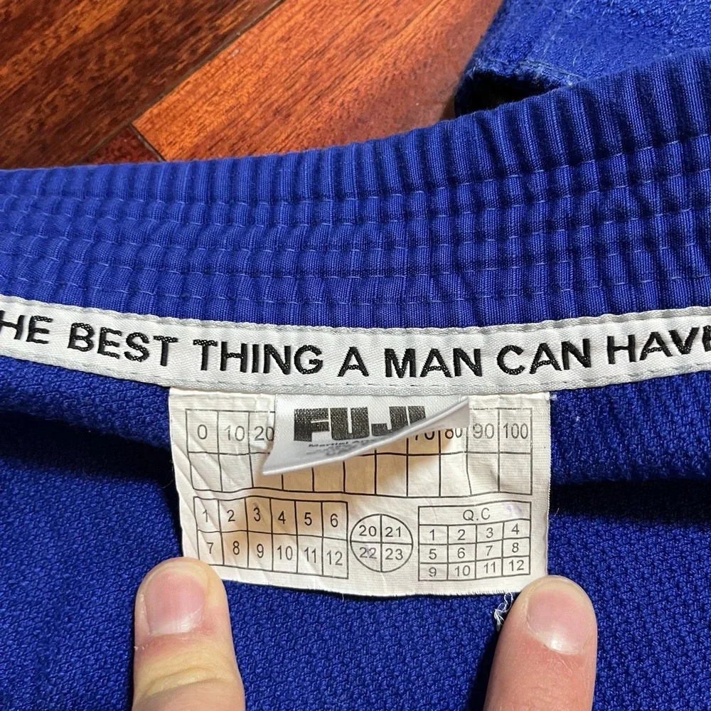 Fuji Gi Mens C1 Blue Renzo Gracie Standard BJJ Kimono Martial Arts Uniform Top